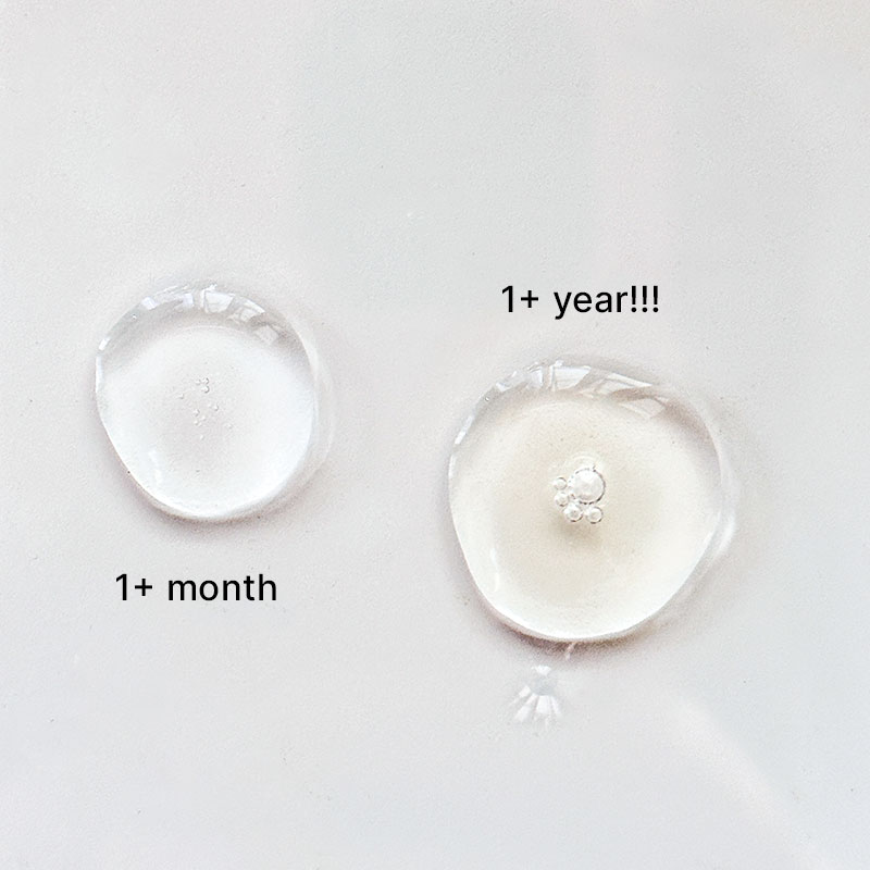 b.glen C serum texture after 1 month and a year!